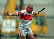 23 July 2000; Geoffery McGonigle of Derry during the Guinness All-Ireland Senior Hurling Championship Quarter-Final match between Offaly and Derry at Croke Park in Dublin. Photo by Damien Eagers/Sportsfile