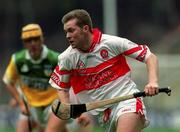23 July 2000; John O'Dwyer of Derry during the Guinness All-Ireland Senior Hurling Championship Quarter-Final match between Offaly and Derry at Croke Park in Dublin. Photo by Damien Eagers/Sportsfile