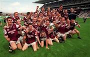 30 July 2000; Westmeath players celebrate their victory following the Leinster Minor Football Championship Final between Dublin and Westmeath at Croke Park in Dublin. Photo by Ray McManus/Sportsfile