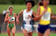 29 July 2000;  Anne Keenan Buckley competes in the women's 5000m event during the Dublin International Games at at Morton Stadium in Santry, Dublin. Photo by Brendan Moran/Sportsfile