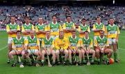 23 July 2000; The Offaly team prior to the Guinness All-Ireland Senior Hurling Championship Quarter-Final match between Offaly and Derry at Croke Park in Dublin. Photo by Damien Eagers/Sportsfile