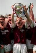30 July 2000; Westmeath captain Alan Lambden lifts the cup following the Leinster Minor Football Championship Final between Dublin and Westmeath at Croke Park in Dublin. Photo by Damien Eagers/Sportsfile