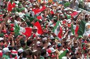 4 July 1994; Mexico supporters during the FIFA World Cup 1994 Group E match between Mexico and Republic of Ireland at the Citrus Bowl in Orlando, Florida, USA. Photo by David Maher/Sportsfile