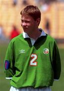 1 May 2000; Stephen Brennan of Republic of Ireland prior to the UEFA U16 European Championship Finals Group A match between Portugal and Republic of Ireland at Be'er Sheva Municipal Stadium in Be'er Sheva, Isreal. Photo by David Maher/Sportsfile