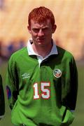 1 May 2000; Keith Graydon of Republic of Ireland prior to the UEFA U16 European Championship Finals Group A match between Portugal and Republic of Ireland at Be'er Sheva Municipal Stadium in Be'er Sheva, Isreal. Photo by David Maher/Sportsfile