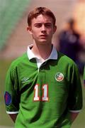 1 May 2000; Liam Kearney of Republic of Ireland prior to the UEFA U16 European Championship Finals Group A match between Portugal and Republic of Ireland at Be'er Sheva Municipal Stadium in Be'er Sheva, Isreal. Photo by David Maher/Sportsfile