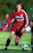 25 July 2000; Scott Morgan of Galway United during the Pre-Season Friendly match between Galway United and Sligo Rover in Athenry, Galway. Photo by Matt Browne/Sportsfile
