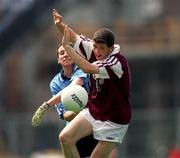 30 July 2000; PJ Ward of Westmeath in action against Derek Murray of Dublin during the Leinster Minor Football Championship Final between Dublin and Westmeath at Croke Park in Dublin. Photo by Ray McManus/Sportsfile