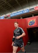 26 May 2015; Munster's Cathal Sheridan makes his way out for squad training. Thomond Park, Limerick. Picture credit: Diarmuid Greene / SPORTSFILE