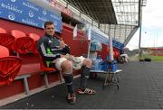 26 May 2015; Munster's CJ Stander before squad training. Thomond Park, Limerick. Picture credit: Diarmuid Greene / SPORTSFILE