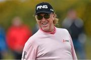 26 May 2015; Miguel Ángel Jiménez during his practice round. Dubai Duty Free Irish Open Golf Championship 2015, Practice Day 2. Royal County Down Golf Club, Co. Down. Picture credit: Ramsey Cardy / SPORTSFILE