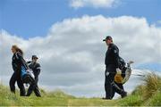 26 May 2015; Ernie Els walks the 2nd fairway during his practice round. Dubai Duty Free Irish Open Golf Championship 2015, Practice Day 2. Royal County Down Golf Club, Co. Down. Picture credit: Ramsey Cardy / SPORTSFILE