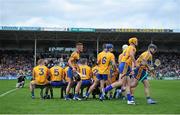 24 May 2015; The Clare team break from the team photo. Munster GAA Hurling Senior Championship Quarter-Final, Clare v Limerick. Semple Stadium, Thurles, Co. Tipperary. Picture credit: Dáire Brennan / SPORTSFILE