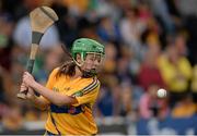 24 May 2015; Niamh Enright, Stonehall N.S., Clare, during the half time Primary Go Games. Munster GAA Hurling Senior Championship Quarter-Final, Clare v Limerick. Semple Stadium, Thurles, Co. Tipperary. Picture credit: Dáire Brennan / SPORTSFILE