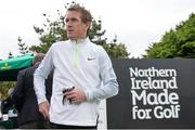 27 May 2015; Former jockey A.P McCoy ahead of his round. Dubai Duty Free Irish Open Golf Championship 2015, Pro-Am. Royal County Down Golf Club, Co. Down. Picture credit: Ramsey Cardy / SPORTSFILE