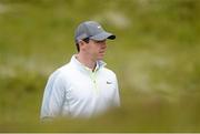 27 May 2015; Rory McIlroy walking down the 1st fairway. Dubai Duty Free Irish Open Golf Championship 2015, Pro-Am. Royal County Down Golf Club, Co. Down. Picture credit: Oliver McVeigh / SPORTSFILE