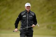 27 May 2015; Paul Lawrie after a putt on the first hole. Dubai Duty Free Irish Open Golf Championship 2015, Pro-Am. Royal County Down Golf Club, Co. Down. Picture credit: Oliver McVeigh / SPORTSFILE
