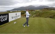 27 May 2015; Rory McIlroy at the 4th tee box. Dubai Duty Free Irish Open Golf Championship 2015, Pro-Am. Royal County Down Golf Club, Co. Down. Picture credit: John Dickson / SPORTSFILE