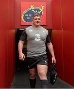 27 May 2015; Ireland's Tadhg Furlong makes his way out for the captain's run. Thomond Park, Limerick. Picture credit: Diarmuid Greene / SPORTSFILE