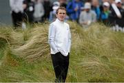 27 May 2015; AP McCoy makes his way to the 2nd tee. Dubai Duty Free Irish Open Golf Championship 2015, Pro-Am. Royal County Down Golf Club, Co. Down. Picture credit: Oliver McVeigh / SPORTSFILE