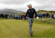 27 May 2015; Darren Clarke makes his way to the 2nd tee-box. Dubai Duty Free Irish Open Golf Championship 2015, Pro-Am. Royal County Down Golf Club, Co. Down. Picture credit: Oliver McVeigh / SPORTSFILE