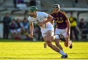 27 May 2015; Niall Kearney, Kildare, in action against Tony French, Wexford. Bord Gais Energy Leinster GAA Hurling U21 Championship, Kildare v Wexford, St Conleth's Park, Newbridge, Co. Kildare Picture credit: Matt Browne / SPORTSFILE
