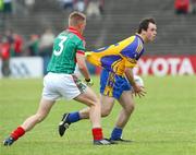 13 July 2008; Darren McDermott, Roscommon, in action against Kevin Keane, Mayo. ESB Connacht Minor Football Championship Final, Mayo v Roscommon, McHale Park, Castlebar, Co. Mayo. Picture credit: Oliver McVeigh / SPORTSFILE