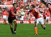 29 June 2008; Danny Hughes, Down, in action against Paddy McKeever, Armagh. GAA Football Ulster Senior Championship Semi-Final, Down v Armagh, St Tighearnach's Park, Clones, Co. Monaghan. Picture credit: Oliver McVeigh / SPORTSFILE
