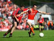 29 June 2008; Aaron Kernan , Armagh, in action against James Colgan, Down. GAA Football Ulster Senior Championship Semi-Final, Down v Armagh, St Tighearnach's Park, Clones, Co. Monaghan. Picture credit: Oliver McVeigh / SPORTSFILE