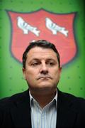 16 July 2008; Dundalk manager John Gill during a Shelbourne and Dundalk joint press conference in advance of their match on Friday night. Tolka Park, Dublin. Picture credit: Brian Lawless / SPORTSFILE