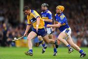 13 July 2008; Diarmuid McMahon, Clare, in action against Eamon Corcoran and Conor O'Mahony, left, Tipperary. GAA Hurling Munster Senior Championship Final, Tipperary v Clare, Gaelic Grounds, Limerick. Picture credit: Pat Murphy / SPORTSFILE