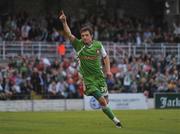 17 July 2008; David Mooney, Cork City, celebrates after scoring his side's first goal. UEFA Cup First Qualifying Round, 1st Leg, Cork City v FC Haka, Turners Cross, Cork. Picture credit: Stephen McCarthy / SPORTSFILE