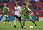 17 July 2008; Danny Murphy, Cork City, in action against Jusso Kangaskorpi, FC Haka. UEFA Cup First Qualifying Round, 1st Leg, Cork City v FC Haka, Turners Cross, Cork. Picture credit: Stephen McCarthy / SPORTSFILE