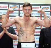 18 July 2008; Andy Lee at the weigh-in ahead of the Ladbrokes.com Fight Night this Saturday July 19th at the University Sports Arena in Limerick. Ladbrokes.com, Lee v Gibbs Pre-fight weigh-in and Press Conference, George Hotel, Limerick. Picture credit: Kieran Clancy / SPORTSFILE