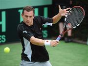 18 July 2008; Conor Niland, Ireland, in action during his match. Ireland v Ukraine - Davis Cup 2008, Europe Africa Zone Group II, ConorNiland.v.ArtemSmirnov. Fitzwilliam Lawn Tennis Club, Dublin. Picture credit: Brian Lawless / SPORTSFILE