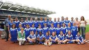 14 July 2008; The Cavan squad with mentors, Uachtaran Chumann Camogaiochta na nGael Liz Howard and PJ Fitzpatrick, Lakelands District Manager, Coillte, during the Coillte Camogie - U14 Development Squads Blitz Day. Over 240 players from Antrim, Carlow, Cavan, Down, Louth, Roscommon, Waterford and Wexford had the once in a lifetime opportunity to play on the hallowed turf of Croke Park. Coillte Camogie - U14 Development Squads Blitz Day, Croke Park, Dublin. Picture credit: Stephen McCarthy / SPORTSFILE