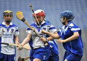 14 July 2008; Chloe Murphy, Waterford, in action against Louise Martin, Cavan, during the Coillte Camogie - U14 Development Squads Blitz Day. Over 240 players from Antrim, Carlow, Cavan, Down, Louth, Roscommon, Waterford and Wexford had the once in a lifetime opportunity to play on the hallowed turf of Croke Park. Coillte Camogie - U14 Development Squads Blitz Day, Croke Park, Dublin. Picture credit: Stephen McCarthy / SPORTSFILE         *** Local Caption *** 20 8