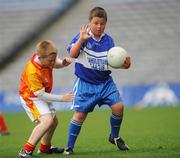 17 July 2008; Christopher Reilly, Caherlistrane, Galway, in action against Kevin Timlin, Castlebar B, Mayo, during the Connacht - Play and Stay with GAA Go Games activity day which saw over 320 children take part in games in both hurling and football on three pitches at Croke Park, Dublin. Picture credit: Brian Lawless / SPORTSFILE