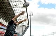 26 May 2015; Munster's Duncan Casey practices his lineout throwing during squad training. Thomond Park, Limerick. Picture credit: Diarmuid Greene / SPORTSFILE