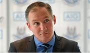 29 May 2015; Dublin manager Jim Gavin during a press conference. Gibson Hotel, Dublin. Picture credit: Seb Daly / SPORTSFILE