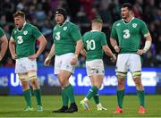 28 May 2015; Ireland's Jordi Murphy, Mike Ross, and Ben Marshall. International Rugby Friendly, Ireland v Barbarians. Thomond Park, Limerick. Picture credit: Diarmuid Greene / SPORTSFILE