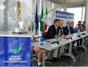 29 May 2015; A general view of the World Rugby U20 cup during the press conference ahead of the World Rugby U20 Championship. Milano, Italy. Picture credit: Roberto Bregani / SPORTSFILE