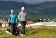 29 May 2015; Padraig Harrington, Ireland, right, and Mikko Ilonen, Finland,  make their way to the 11th fairway. Dubai Duty Free Irish Open Golf Championship 2015, Day 2. Royal County Down Golf Club, Co. Down. Picture credit: Ramsey Cardy / SPORTSFILE