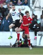 29 May 2015; Shane Grimes, Dundalk, in action against Colm Crowe, Shelbourne. Irish Daily Mail FAI Senior Cup, Second Round, Dundalk v Shelbourne. Oriel Park, Dundalk, Co. Louth. Photo by Sportsfile