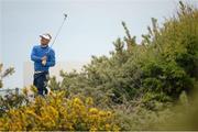 30 May 2015; Soren Kjeldsen, Denmark, watches his drive on the 3rd tee box. Dubai Duty Free Irish Open Golf Championship 2015, Day 3. Royal County Down Golf Club, Co. Down. Picture credit: Brendan Moran / SPORTSFILE