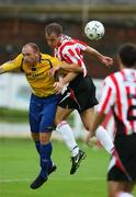 18 July 2008; Mark McCrystal, Derry City, in action against Glen Crowe, Bohemians. eircom League Premier Division, Derry City v Bohemians, Brandywell, Derry, Co. Derry. Picture credit: Oliver McVeigh / SPORTSFILE