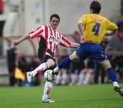 18 July 2008; Gareth McGlynn, Derry City, in action against Stephen O'Donnell, Bohemians. eircom League Premier Division, Derry City v Bohemians, Brandywell, Derry, Co. Derry. Picture credit: Oliver McVeigh / SPORTSFILE
