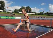 19 July 2008; Fionnualla Britton, Sli Culann A.C., on her way to victory in the Women's 3000m steeplechase event at the AAI National Track & Field Championships, Morton Stadium, Santry, Dublin. Picture credit: Pat Murphy / SPORTSFILE