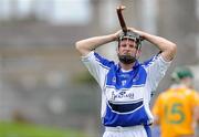 19 July 2008; Laois' Niall Holmes reacts at the end of the match. GAA Hurling All-Ireland Senior Championship Relegation Play-off, Antrim v Laois, Pairc Tailteann, Navan, Co. Meath. Picture credit: Brian Lawless / SPORTSFILE