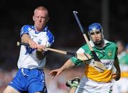19 July 2008; John Mullane, Waterford, in action against  David Franks, Offaly. GAA Hurling All-Ireland Senior Championship Qualifier - Round 4, Offaly v Waterford, Thurles, Co. Tipperary. Picture credit: Ray Ryan / SPORTSFILE
